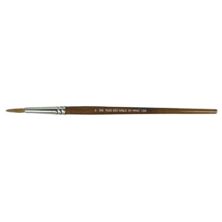 Gordon Brush Size 6 Pure Red Sable Round Artist Brush 0906-06000